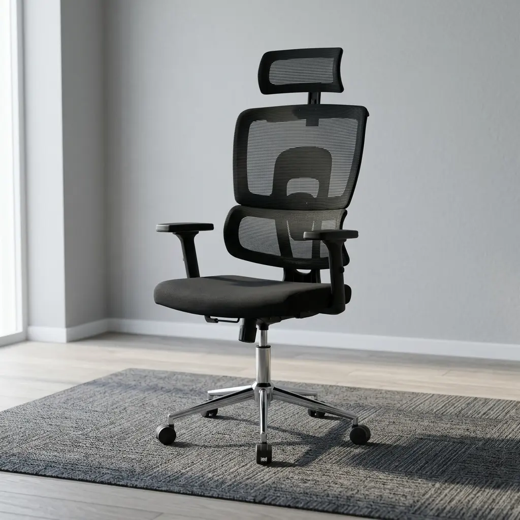 Ergonomic Task Desk Chair with Adjustable Headrest and Armrests