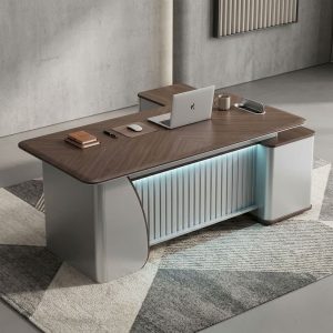 2.0m Executive Director's Office Desk for Sale in Kenya with Spacious Workspace and Integrated Cable Access