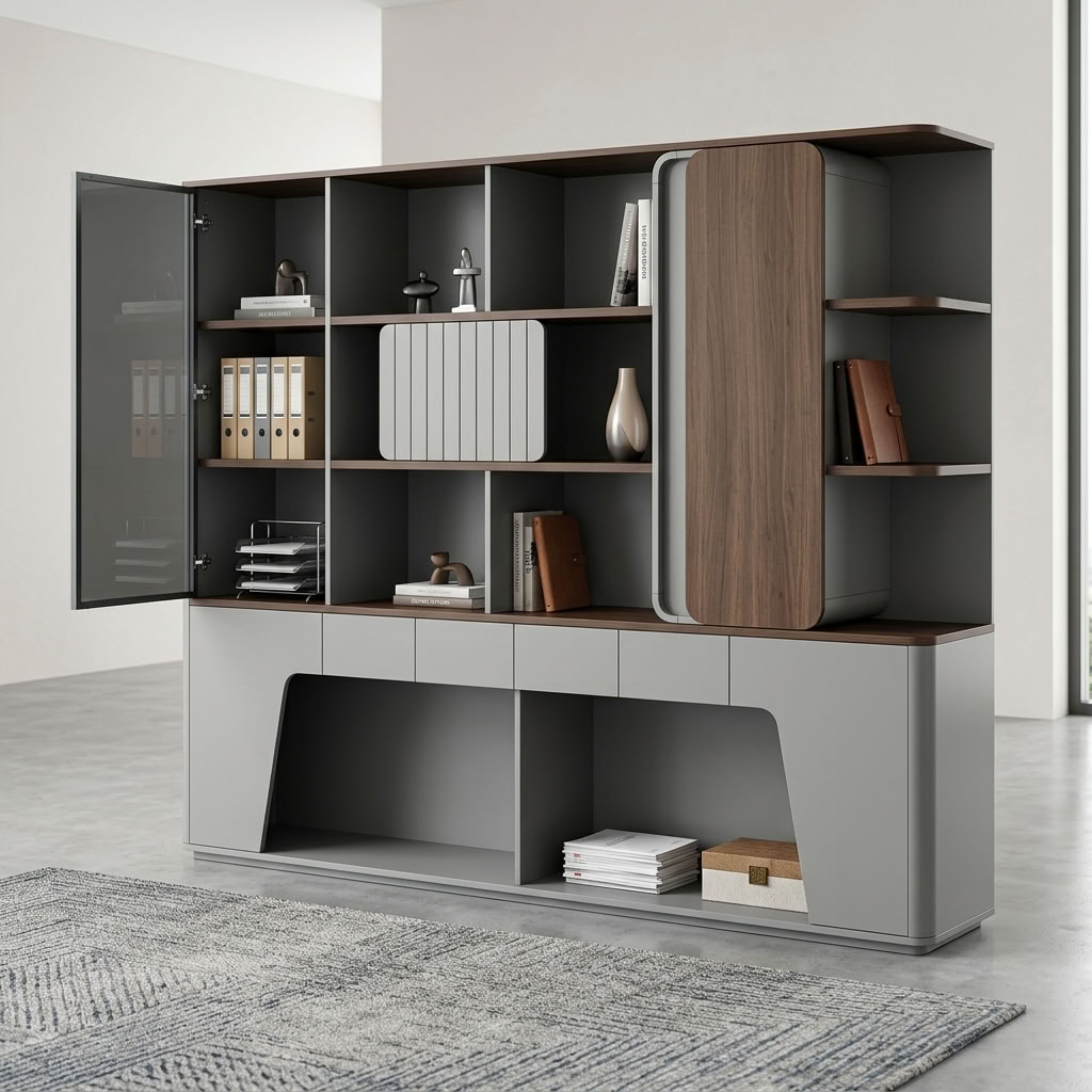 Executive Office Cabinet With LED Lighting - Image 4