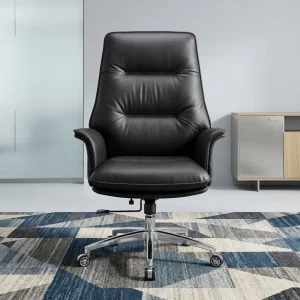 Plush Ergonomic Office Seat with Reclining and Tilt-Lock Function