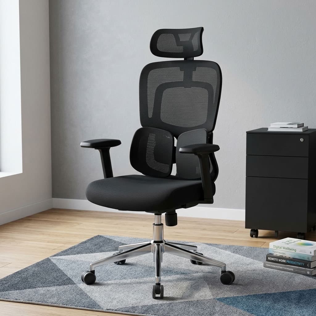 Advanced Ergonomic Office Chair for Sale in Kenya with Adjustable Headrest and 3D Armrests