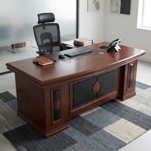 2m Classic Office Desk for Sale in Kenya with Spacious Executive Work Surface and Premium Wood Finish
