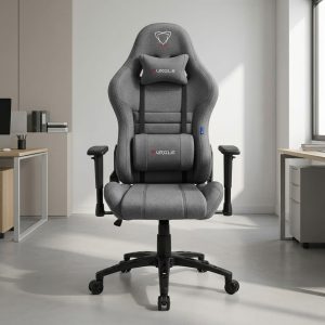 Furgle ergonomic gaming chair with adjustable lumbar support and 180 degree reclining backrest